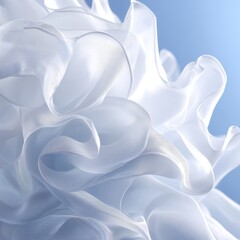 White Fabric Flowing