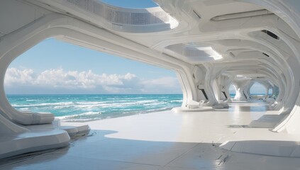 Futuristic Coastal View
