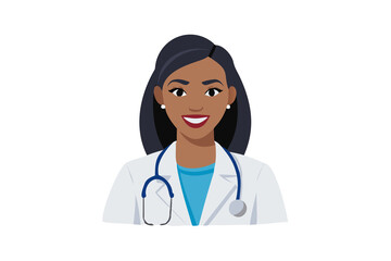 Fototapeta premium Muslim Doctor Consulting Patient Healthcare Illustration