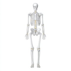 Detailed Human Skeleton Anatomy Illustration