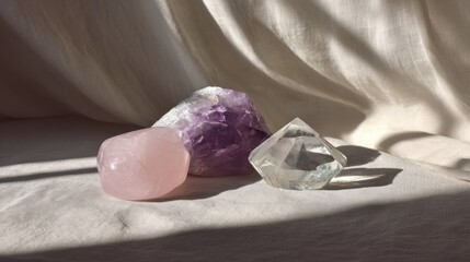 Minimalist Crystal Still Life