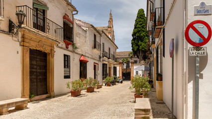 The beautiful old town in Ronda,  Spain on june 25th 2025