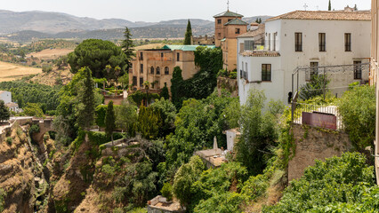 The beautiful old town in Ronda,  Spain on june 25th 2025