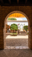 A patio in cordoba in Spain on june 25th 2025