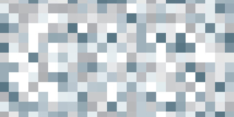 Abstract digital background with pixelated blue and white squares creating background. Blue colored Tech Finance Fintech Pixel mosaic Pattern. Abstract technology Business Tech Science Vector Backdrop