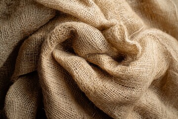 Close up of a natural fiber textile.