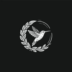 Modern hummingbird logo perfect for a creative brand logo.