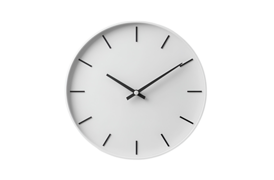 Set of wall clocks with black frame and hands. Flat style vector illustration. Simple classic wall clock with Arab numbers, with Roman numeral and without numbers isolated on white background