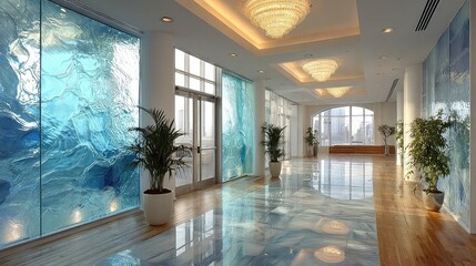 Transparent window films created for privacy solutions incorporating UV protection, glare reduction, decorative effects, and modern architectural enhancements.