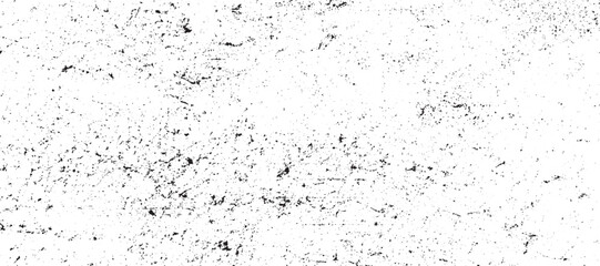 Distress effect vector illustration pattern background. Dirty or dust film grain speck grit grunge overlay on white  black and white gritty grunge background. black and white rough vintage distress ba