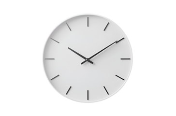 wall clock isolated on Transparent png background