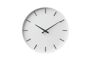 wall clock isolated on Transparent png background