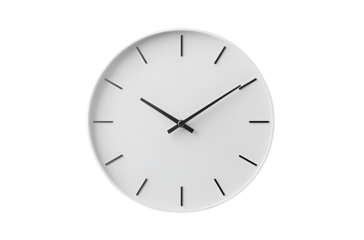 wall clock isolated on Transparent png background