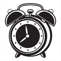 Obraz premium antique alarm clock vector art