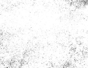 Dark grainy texture on white dust overlay textured, Distressed vector damage wall grunge black sketch texture. Vector old grunge wall black and white dust and scratched textured background.
