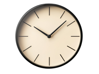 wall clock isolated on Transparent png background
