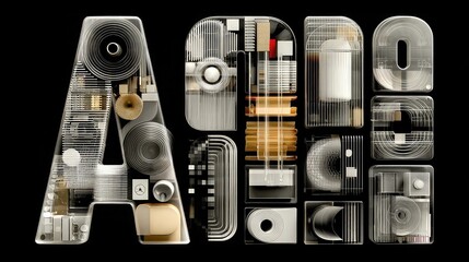 Transparent typography used in design layouts, UI mockups, posters, print material, digital graphics, branding projects, and clear visual composition in modern design systems.