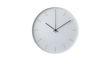 wall clock isolated on Transparent png background