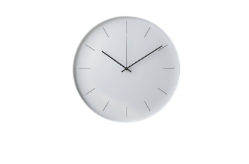 wall clock isolated on Transparent png background