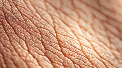 Exploration of Skin Texture Illuminated by Sunlight Revealing Intricate Patterns and Details During a Sunny Day Macro Photography Session