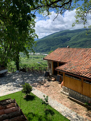 Red Tile Roof of a Wine Tasting Room, Racha Georgia 2023
