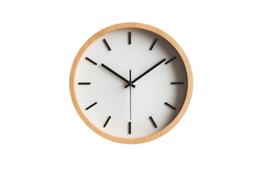 wall clock isolated on Transparent png background