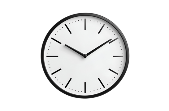 wall clock isolated on Transparent png background