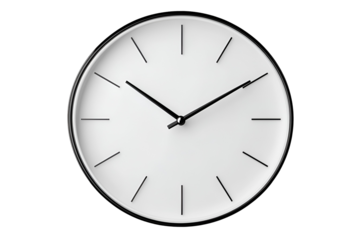wall clock isolated on Transparent png background