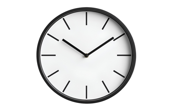 wall clock isolated on Transparent png background