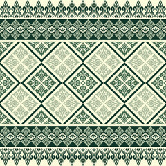Elegant Damask Motif A Seamless Decorative Border for Various Applications