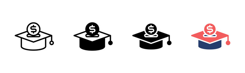 College Savings icon sheet multiple style collection