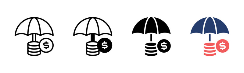 Emergency Fund icon sheet multiple style collection