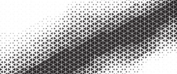 triangle geometric pattern, abstract triangle background, black triangle on white background.