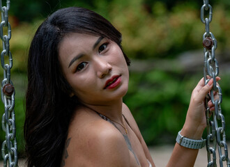 Cute Thai Girl at Resort in Thailand 