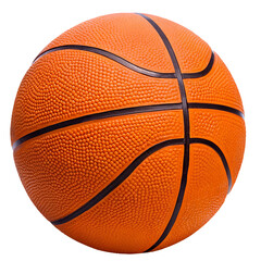 Basketball full details isolated on white background, Basketball sports equipment on white With png file.