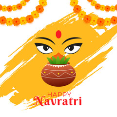 creative illustration design to celebrate navratri