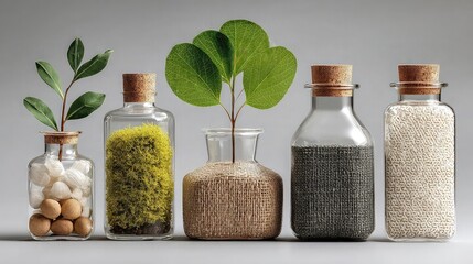 Transparent materials crafted for eco-friendly products focusing on sustainability, recycled content, biodegradability, consumer appeal, and environmental responsibility.