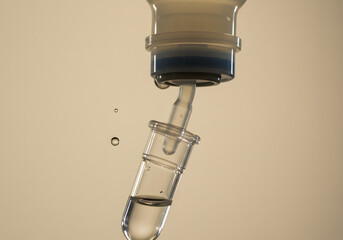 Intravenous drip fluid container