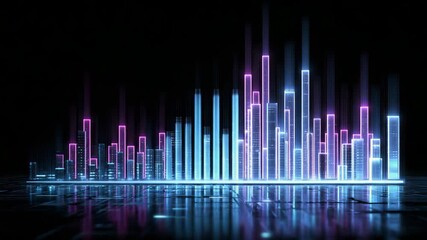 Stylized glowing bar charts represent dynamic digital analytics.
 - Powered by Adobe