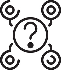 Navigating the Unknown A Conceptual Illustration of Inquiry and Exploration with Interconnected Elements Representing Knowledge Sources