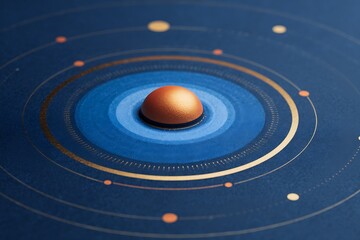 Fototapeta premium Abstract background with planets