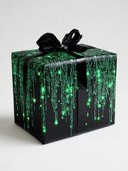 Green and Black Digital Gift Box Concept