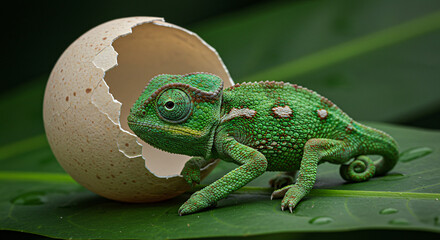 chameleon on a branch