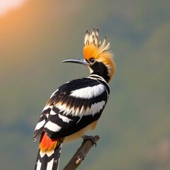 Fototapeta premium hoopoe on a branch 