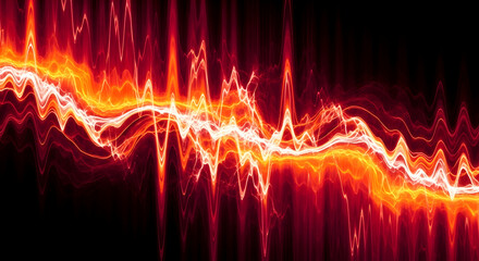 Fractal Plasma Beam Electrifying Energy Abstract Hot Fiery Glow Vibrant Electric Discharge Waveform Science Technology Background