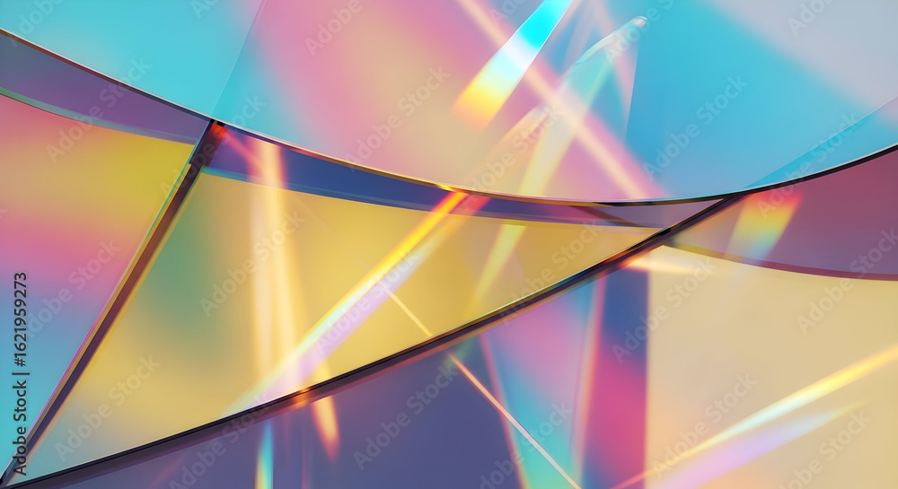 Poster abstract light color background texture blend seamless design backdrop rainbow prism bright pattern 