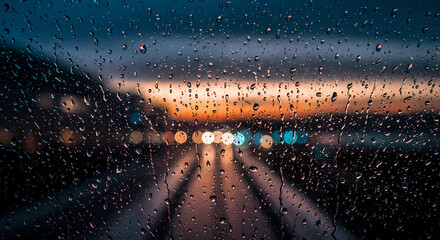 rain on window