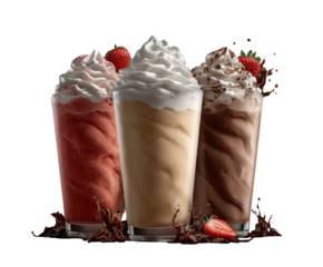 Layout for a Menu of Cream-Flavored Italian Ice Cream