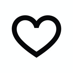 Simple outline heart icon