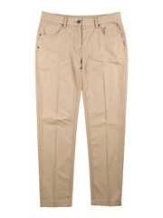 Pair of khaki pants perfect for fashion blog, retail website or clothing advertisement featuring casual or business attire. Versatile and trendy.
